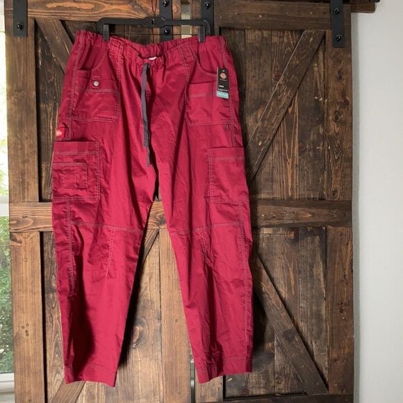 Dickies Gen Flex Scrub Pant Low Rise Drawstring Cargo 857455 - Picture 5 of 10